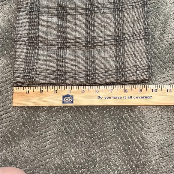 Dolce & Gabbana Plaid Tailored Pants Brown Gray Straight Leg Women Italy - Picture 11 of 13